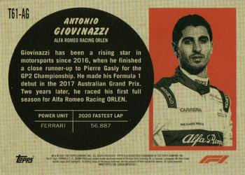 2021 Topps Formula 1 - Topps 1961 Sports Cars #T61-AG Antonio Giovinazzi Back