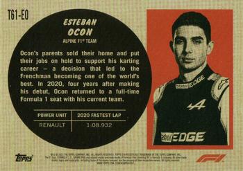 2021 Topps Formula 1 - Topps 1961 Sports Cars #T61-EO Esteban Ocon Back