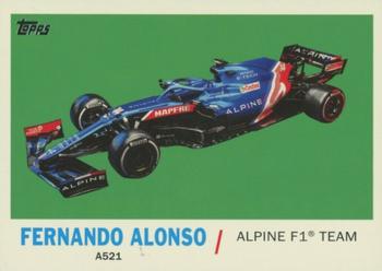 2021 Topps Formula 1 - Topps 1961 Sports Cars #T61-FA Fernando Alonso Front