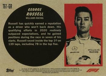2021 Topps Formula 1 - Topps 1961 Sports Cars #T61-GR George Russell Back