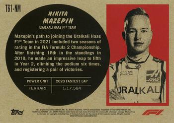 2021 Topps Formula 1 - Topps 1961 Sports Cars #T61-NM Nikita Mazepin Back