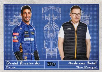 2021 Topps Formula 1 - Debrief #D-5 Daniel Ricciardo / Andreas Seidl Front