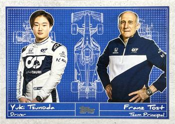 2021 Topps Formula 1 - Debrief #D-6 Yuki Tsunoda / Franz Tost Front