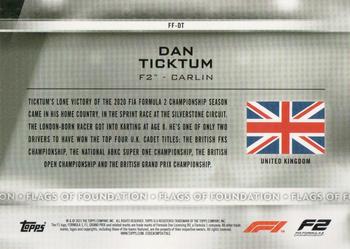 2021 Topps Formula 1 - Flags of Foundation #FF-DT Dan Ticktum Back