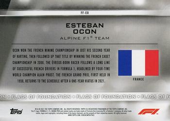 2021 Topps Formula 1 - Flags of Foundation #FF-EO Esteban Ocon Back