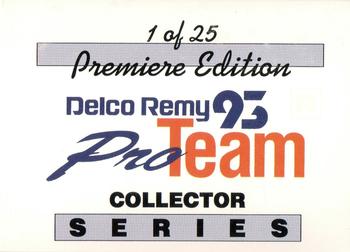 1993 Delco Remy Pro Team #1 Cover Card Front