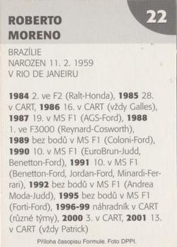 2003 Formule #22 Roberto Moreno Back