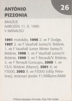 2003 Formule #26 Antonio Pizzonia Back