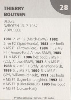 2003 Formule #28 Thierry Boutsen Back