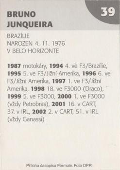 2003 Formule #39 Bruno Junqueira Back
