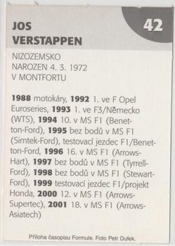 2003 Formule #42 Jos Verstappen Back