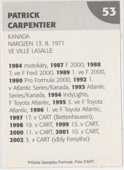 2003 Formule #53 Patrick Carpentier Back