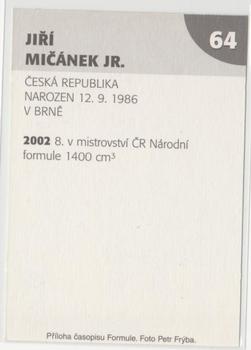 2003 Formule #64 Jiri Micanek Jr. Back