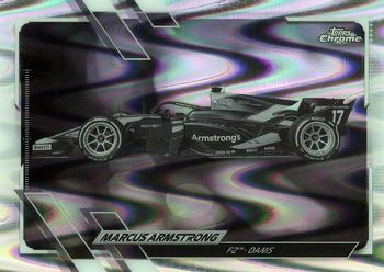 2021 Topps Chrome Formula 1 - Black & White RayWave Refractor #131 Marcus Armstrong Front