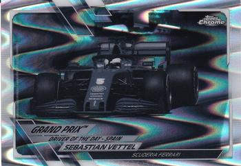 2021 Topps Chrome Formula 1 - Black & White RayWave Refractor #165 Sebastian Vettel Front