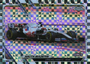 2021 Topps Chrome Formula 1 - Checker Flag Refractor #113 Nikita Mazepin Front