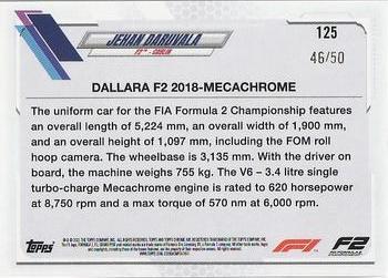 2021 Topps Chrome Formula 1 - Gold Refractor #125 Jehan Daruvala Back