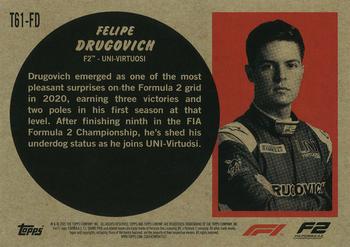 2021 Topps Chrome Formula 1 - 1961 Topps Sports Cars #T61-FD Felipe Drugovich Back