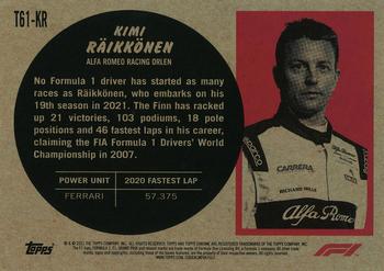 2021 Topps Chrome Formula 1 - 1961 Topps Sports Cars #T61-KR Kimi Räikkönen Back