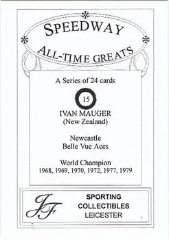 1999 Speedway All-Time Greats #15 Ivan Mauger Back