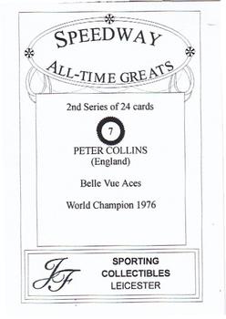 1999 Speedway All-Time Greats 2nd Series #7 Peter Collins Back
