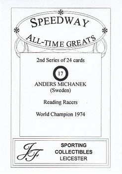 1999 Speedway All-Time Greats 2nd Series #17 Anders Michanek Back