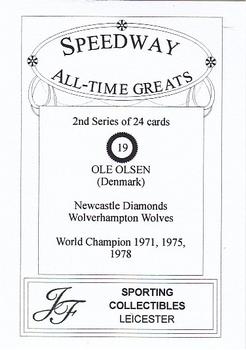 1999 Speedway All-Time Greats 2nd Series #19 Ole Olsen Back