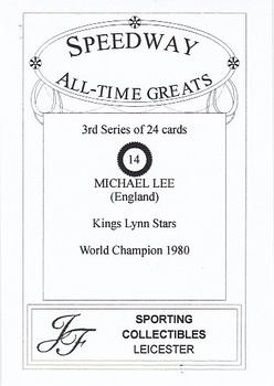 2000 Speedway All-Time Greats 3rd Series #14 Michael Lee Back