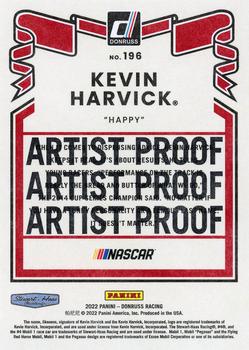 2022 Donruss - Artist Proof #196 Kevin Harvick Back