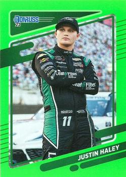 2022 Donruss - Lime Green #80 Justin Haley Front