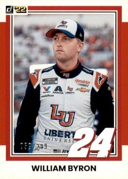 2022 Donruss - Red #158 William Byron Front