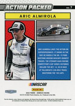2022 Donruss - Action Packed #7 Aric Almirola Back