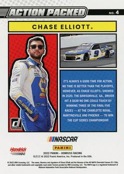 2022 Donruss - Action Packed Checkers #4 Chase Elliott Back