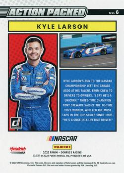 2022 Donruss - Action Packed Checkers #6 Kyle Larson Back