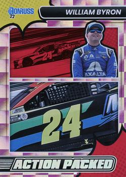 2022 Donruss - Action Packed Checkers #8 William Byron Front