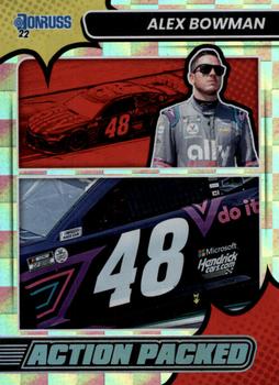 2022 Donruss - Action Packed Checkers #9 Alex Bowman Front