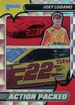 2022 Donruss - Action Packed Checkers #11 Joey Logano Front