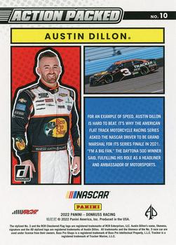 2022 Donruss - Action Packed Cracked Ice #10 Austin Dillon Back
