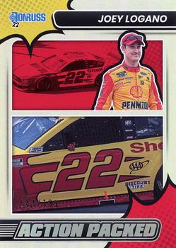 2022 Donruss - Action Packed Holographic #11 Joey Logano Front