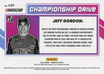 2022 Donruss - Championship Drive #CD1 Jeff Gordon Back