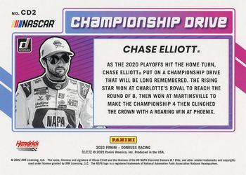 2022 Donruss - Championship Drive Checkers #CD2 Chase Elliott Back