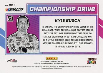 2022 Donruss - Championship Drive Checkers #CD5 Kyle Busch Back