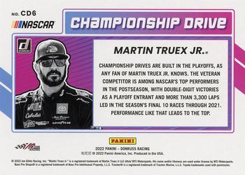 2022 Donruss - Championship Drive Holographic #CD6 Martin Truex Jr. Back