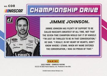 2022 Donruss - Championship Drive Retail #CD8 Jimmie Johnson Back