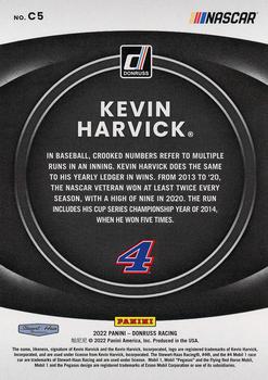 2022 Donruss - Contenders Checkers #C5 Kevin Harvick Back