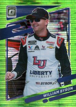 2022 Donruss - Optic Lime Green Pulsar #44 William Byron Front