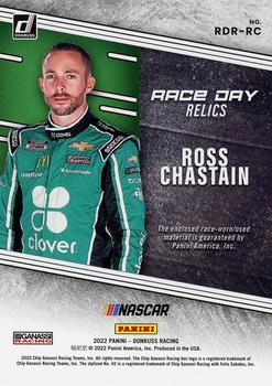 2022 Donruss - Race Day Relics #RDR-RC Ross Chastain Back