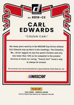 2022 Donruss - Retro 1981 Relics Red #R81R-CE Carl Edwards Back