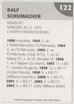 2004 Formule #122 Ralf Schumacher Back