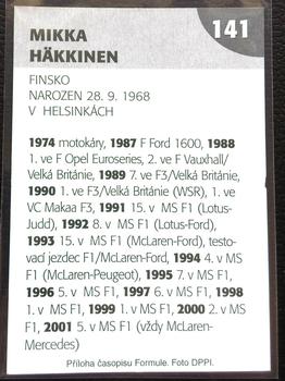 2004 Formule #141 Mika Hakkinen Back